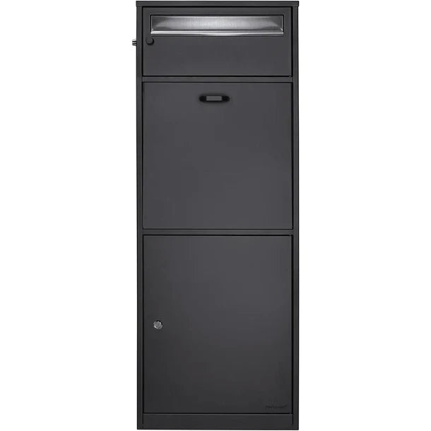 Barska CB13704 Dual Compartment Locking Mail and Parcel Box MPB-700 Front View