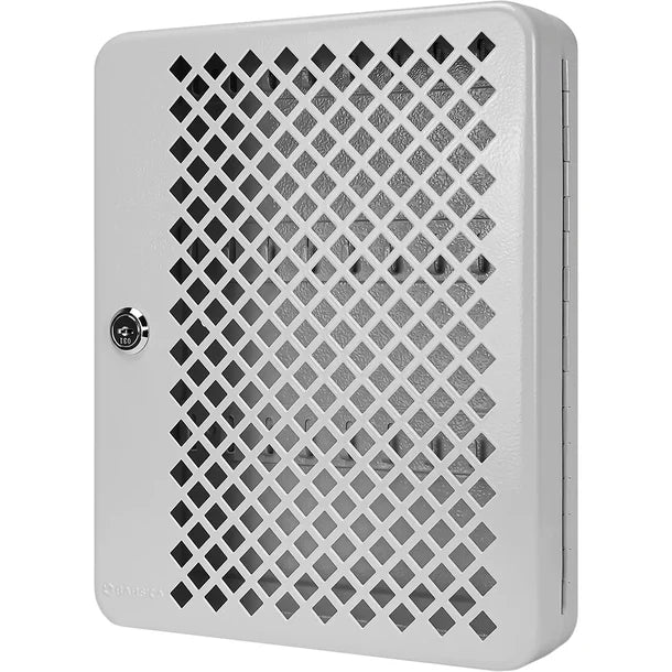 Barska CB13756 27 Capacity Fixed Position Mesh Front Key Cabinet with Key Lock Closed