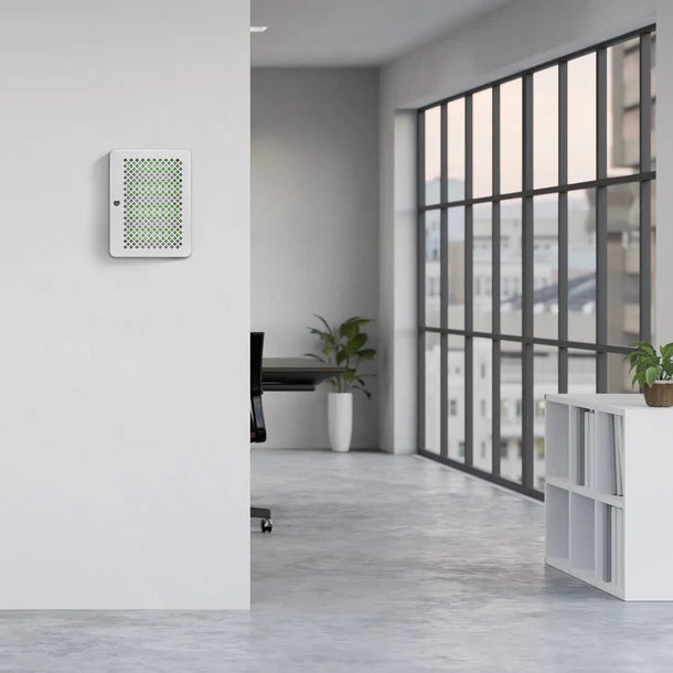 Barska CB13758 40 Capacity Fixed Position Mesh Front Key Cabinet with Key Lock Mounted on Wall In Office