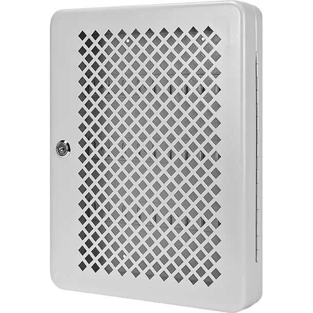 Barska CB13758 40 Capacity Fixed Position Mesh Front Key Cabinet with Key Lock Closed Empty