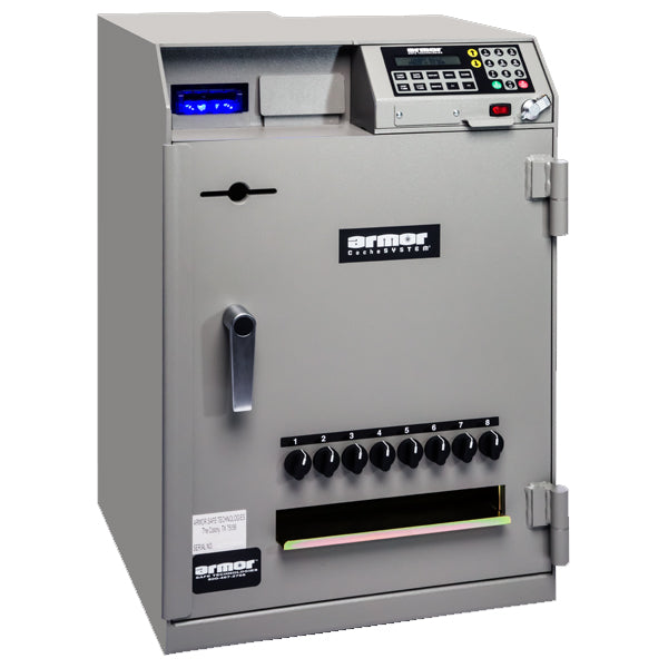 Armor CS-7300 CacheSystem 7000 Series Time Delay Cash Dispensing Safe 96 Tubes One Single Note Feeder