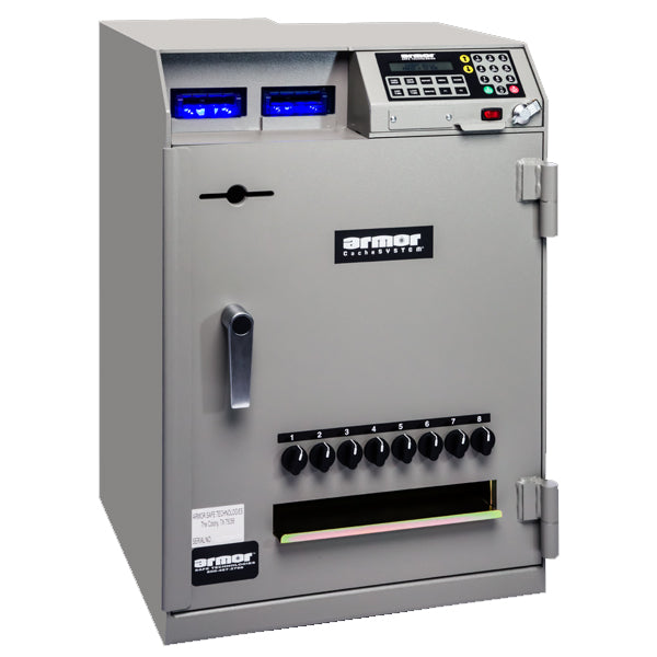 Armor CS-7300 CacheSystem 7000 Series Time Delay Cash Dispensing Safe 96 Tubes Two Single Note Feeders