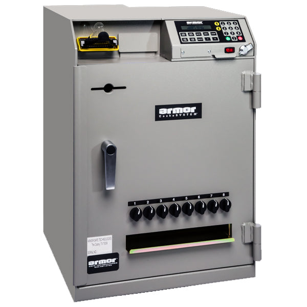 Armor CS-7300 CacheSystem 7000 Series Time Delay Cash Dispensing Safe 96 Tubes One Bulk Note Feeder
