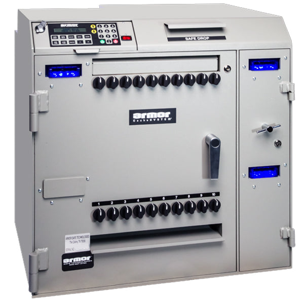 Armor CS-7902 CacheSystem 7900 Series Time Delay Cash Dispensing Safe 120 Tubes with Three Validators