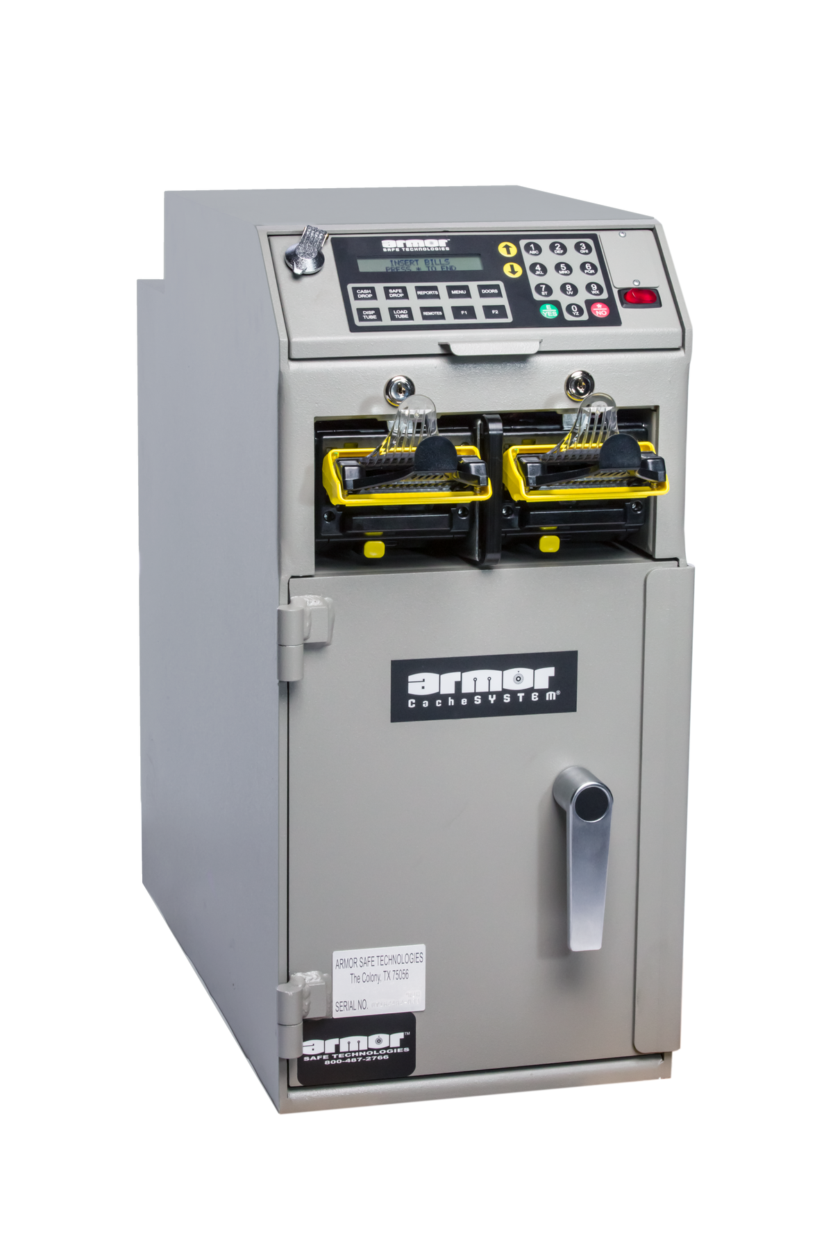 Armor CS6-2461RBH CacheSystem 2400 Series Cash Management Safe Two Bulk Note Feeders