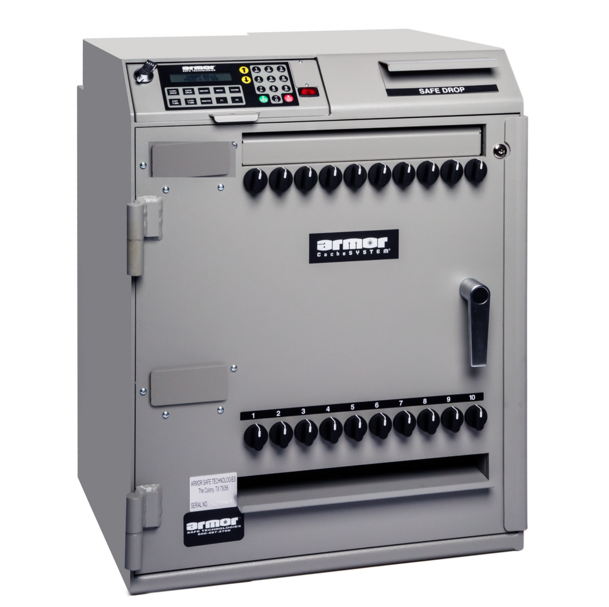 Armor CS-7100 CacheSystem 7100 Series Time Delay Cash Dispensing Safe 120 Tubes No Validators