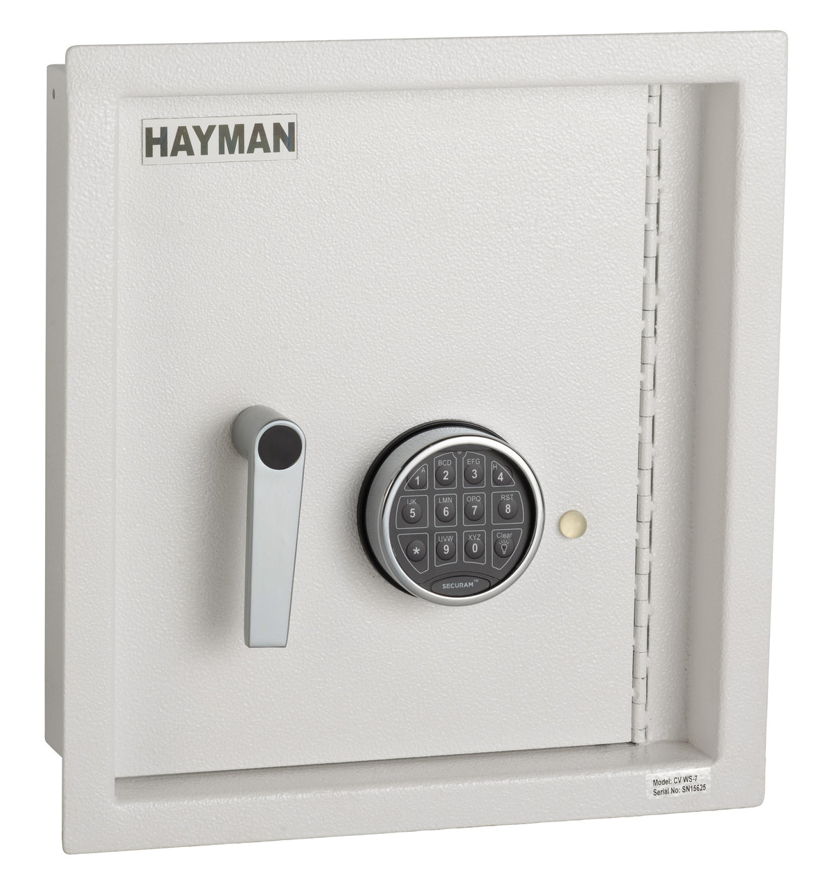 Hayman WS-7 Heavy Duty Wall Safe Door Closed