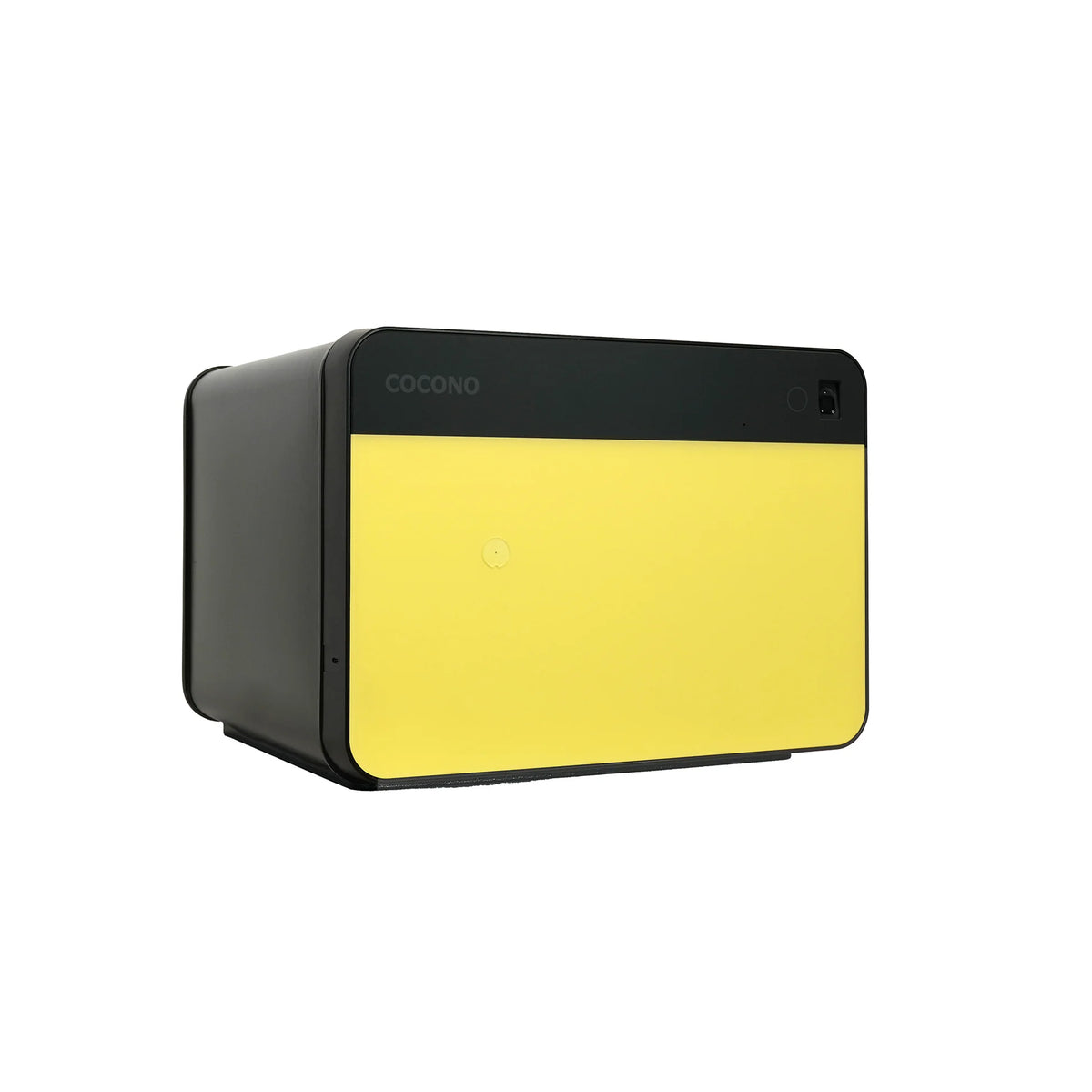 Cocono Chroma 20 Small Biometric Fireproof Safe (90 Minutes) Lemon Angled