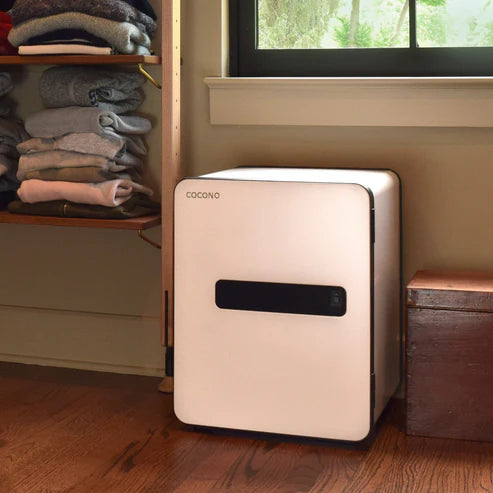 Cocono Classic 40 Medium Biometric Fireproof Safe On Floor Under Window