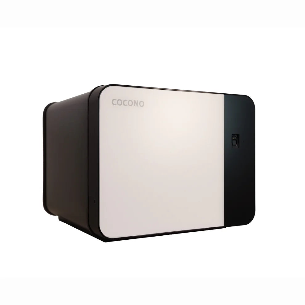 Cocono Chroma 15 Mini Biometric Fireproof Safe (60 Minutes) Cloud Angled