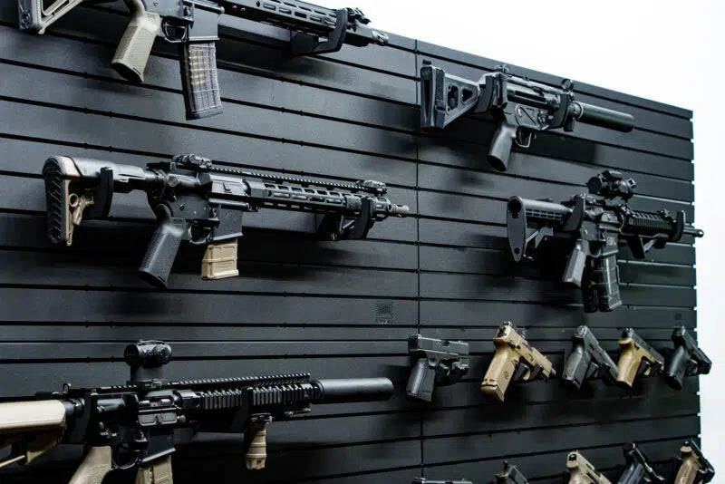 Tactical Walls ModWall 21-Gun Package Middle to End Section with Rifles and Handguns