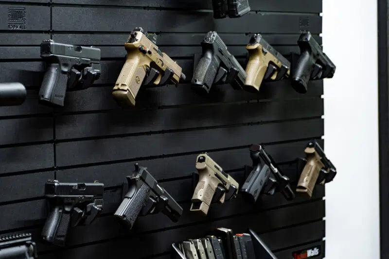 Tactical Walls ModWall 21-Gun Package Handgun Section Closeup 2