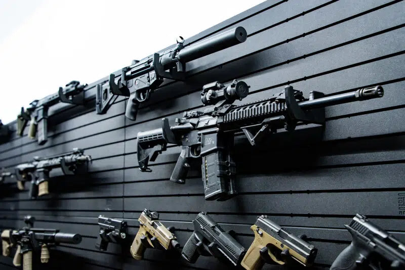 Tactical Walls ModWall 21-Gun Package Rifle & Handgun SectionCloseup