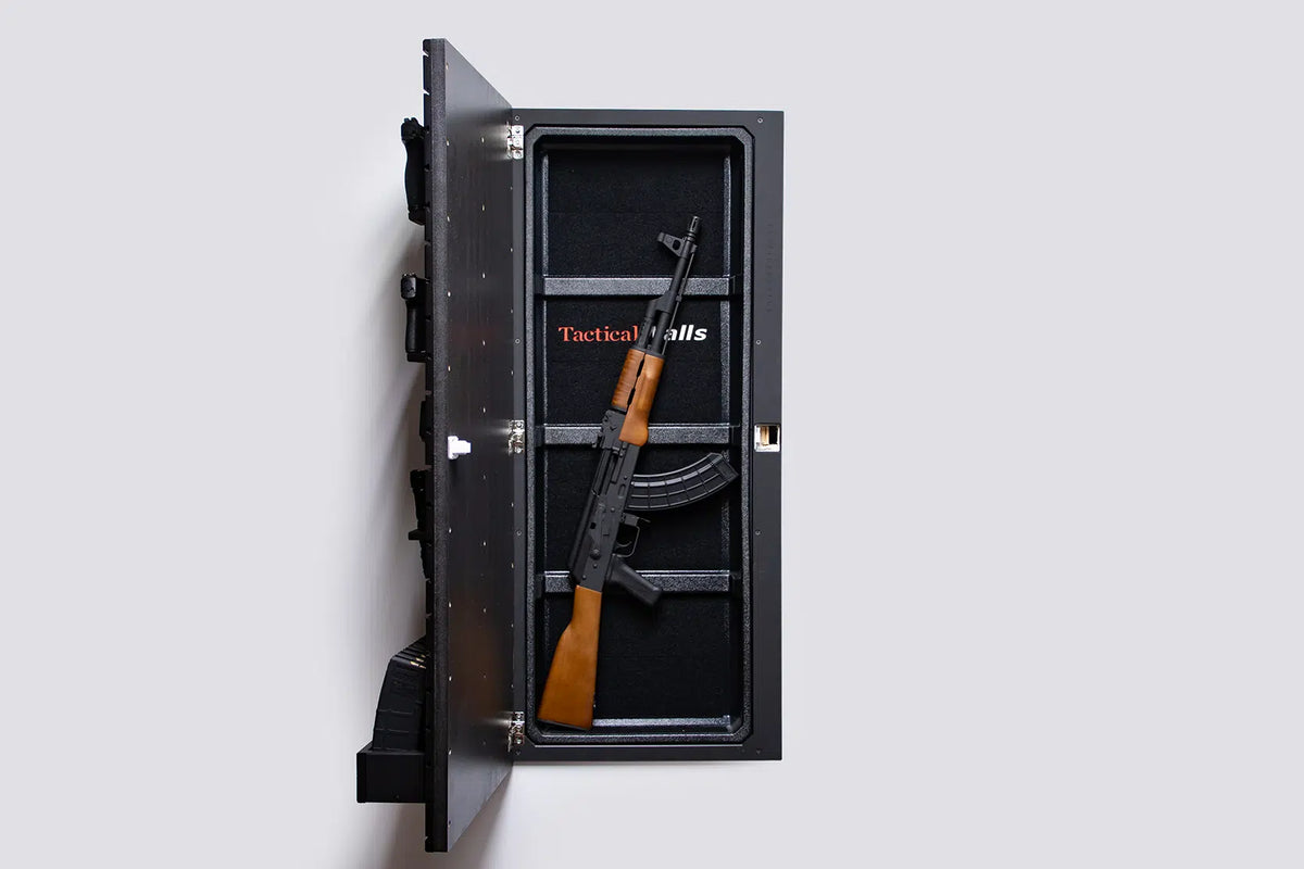 Tactical Walls 1440 ModWall Hidden Gun Compartment Open with Rifle