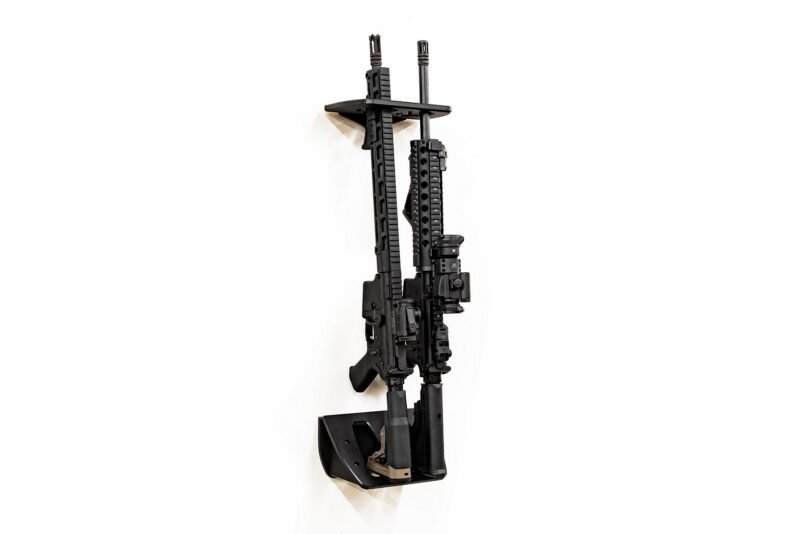 Tactical Walls ModWall Vertical Two Rifle Rack Angled