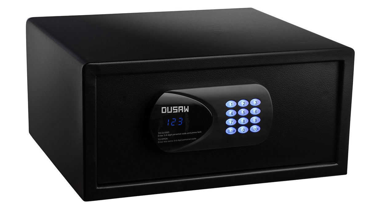Dusaw S15 Hotel Room Shelf Safe Black