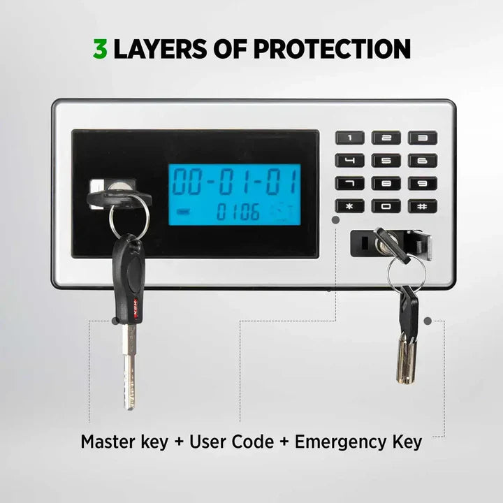 IslandSafe DSR45-BLK DataSavior Spacious Office Safe Three Layers of Protection