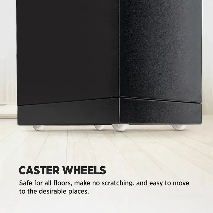IslandSafe DSR45-BLK DataSavior Spacious Office Safe Caster Wheels