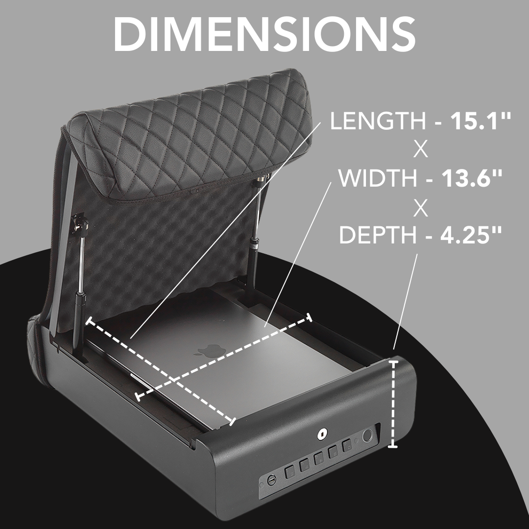 BoostedSafe Basic — Combination Access Portable Security Safe Dimensions