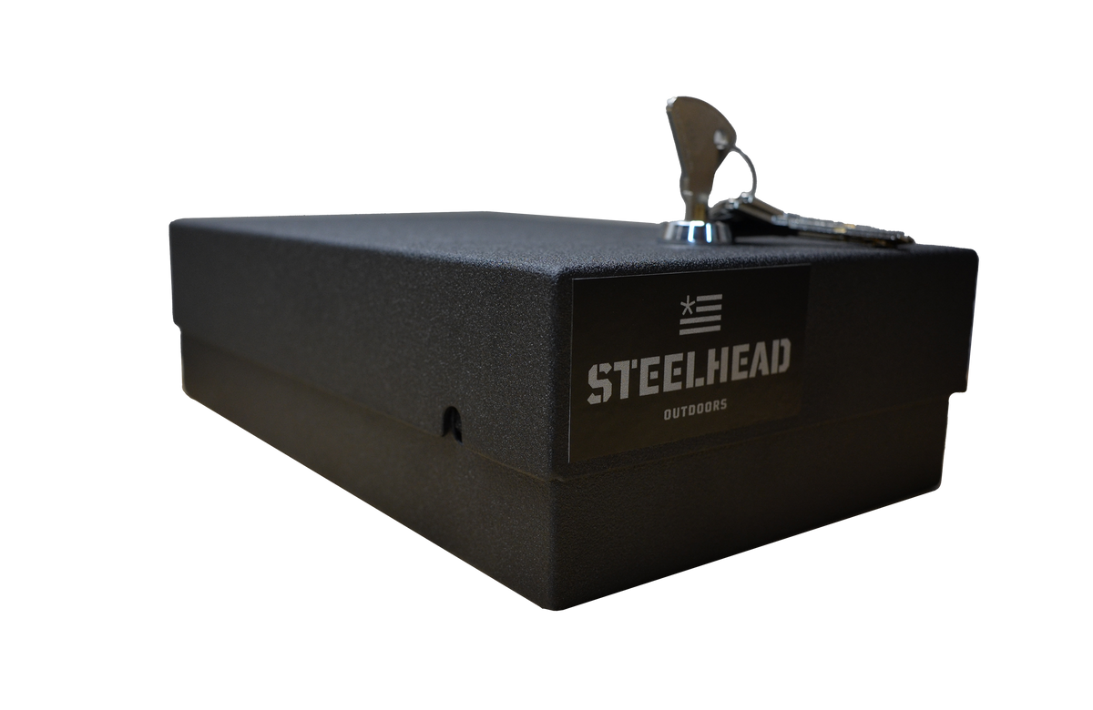 Steelhead Drifter 1 Portable Pistol Box Front View Slightly Open