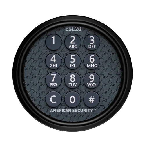 AMSEC ESL20 Electronic Backlit Digital Lock (Retro-Fit Kit) Black