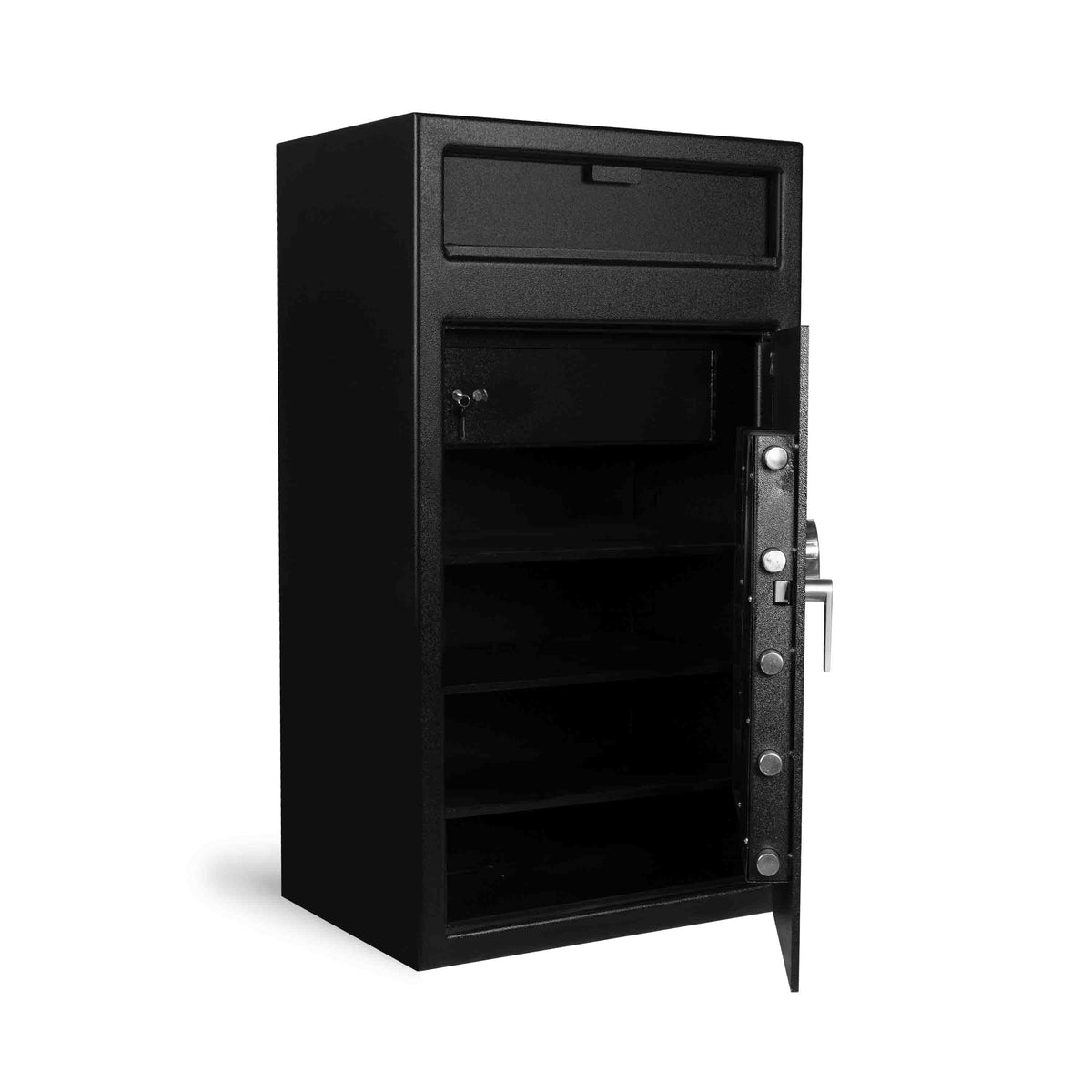 Pacific Safe FL5028MK2 Front Load Depository Safe with Internal Compartment Door Open