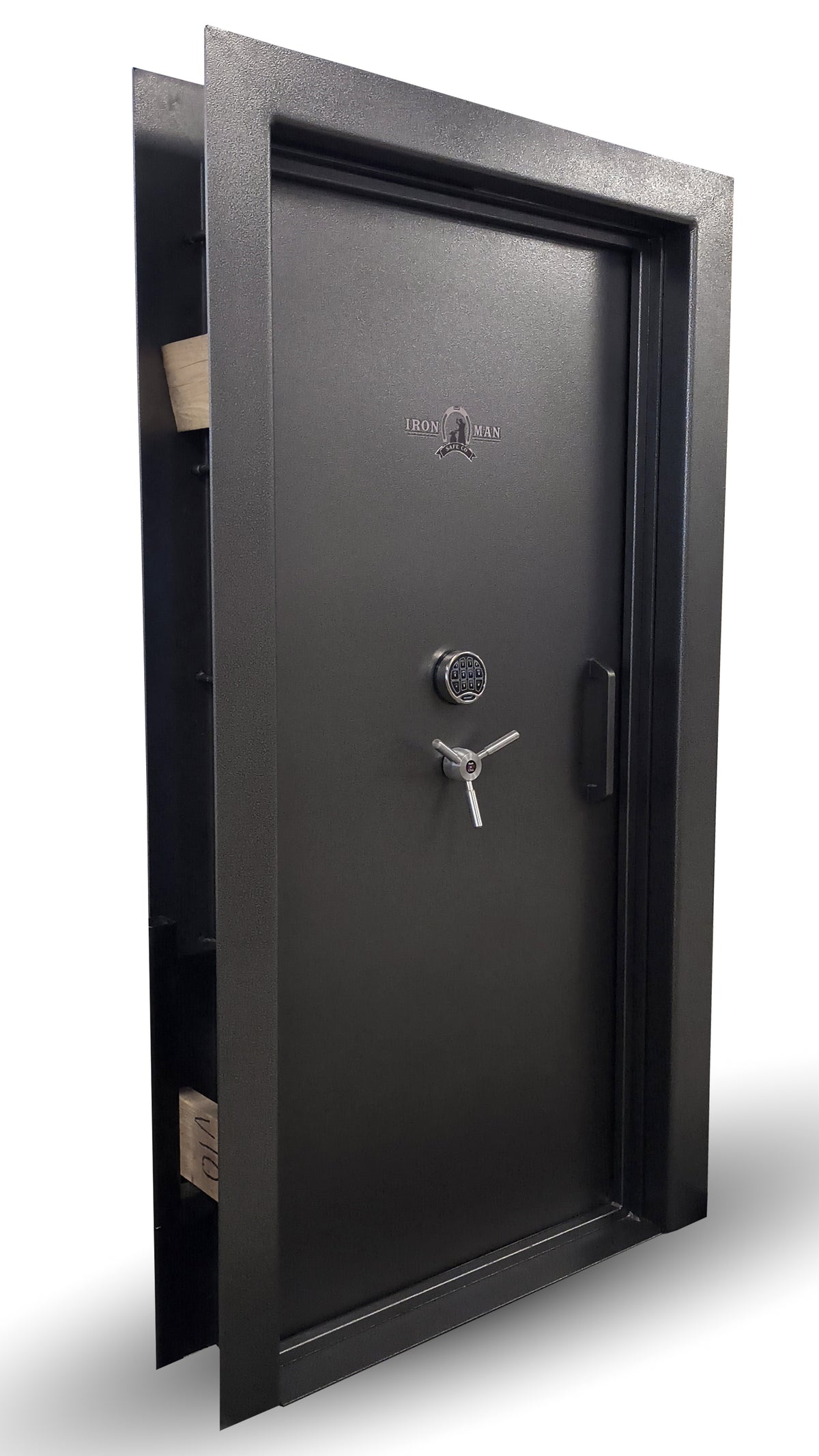 Ironman 8036 Residential Vault Door in-swing left hinge front left.