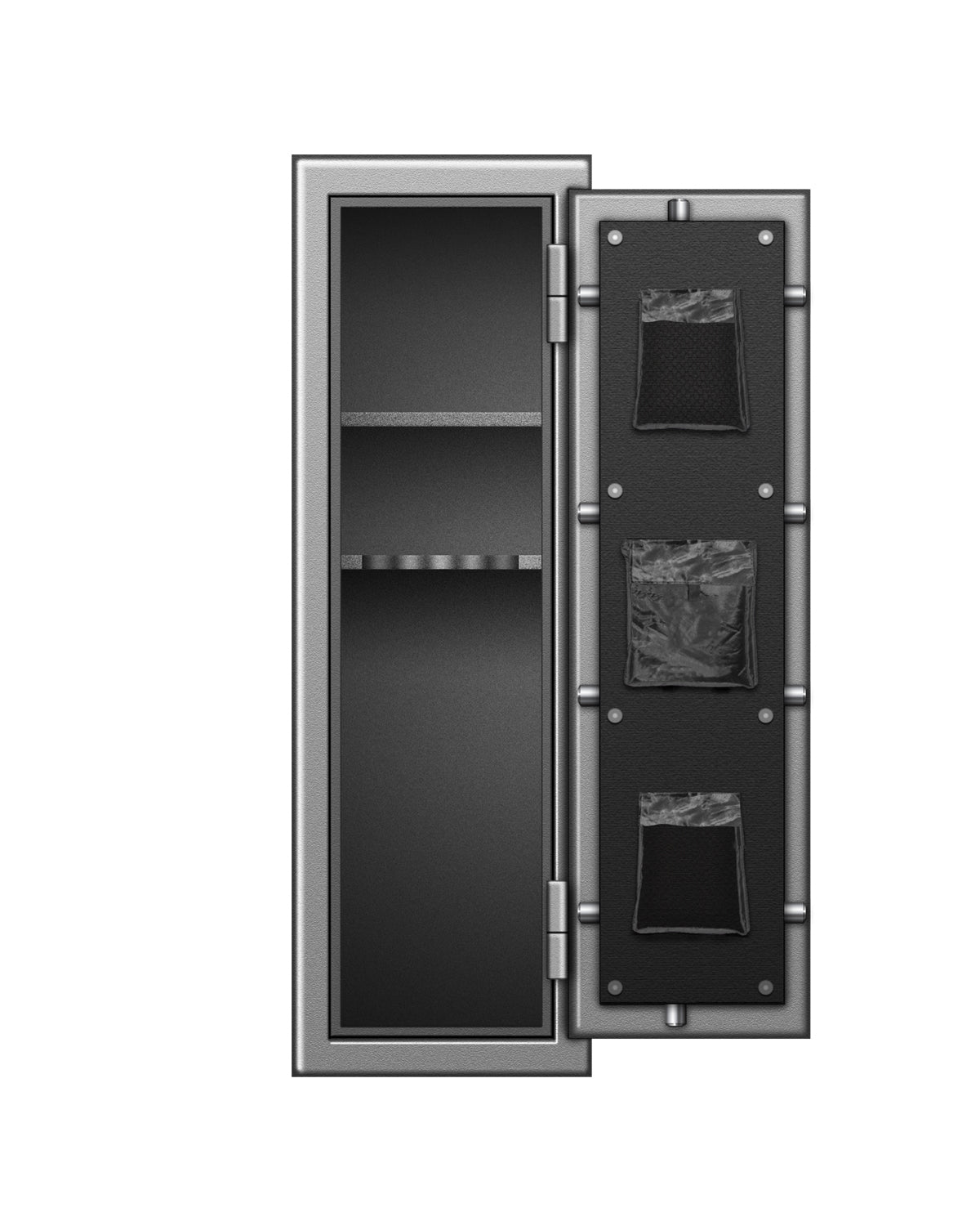 SafeandVaultStore GS551815 Genesis Gun Safe Gray Door Open
