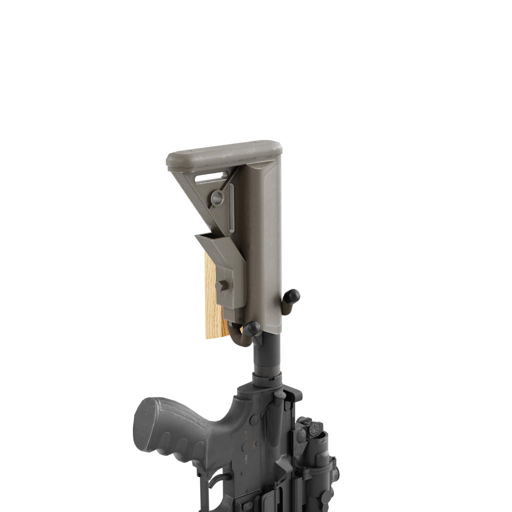 Hold Up Displays Vertical Gun Hanger HD01 Oak