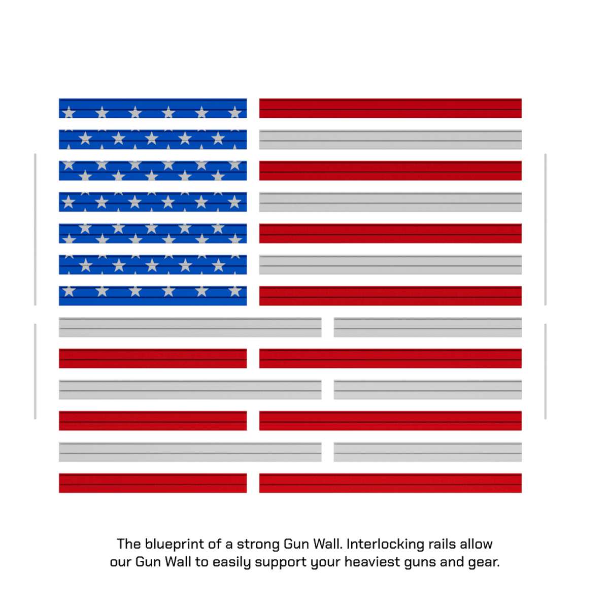 Hold Up Displays Patriot Wall Display Package HD116-F Panels