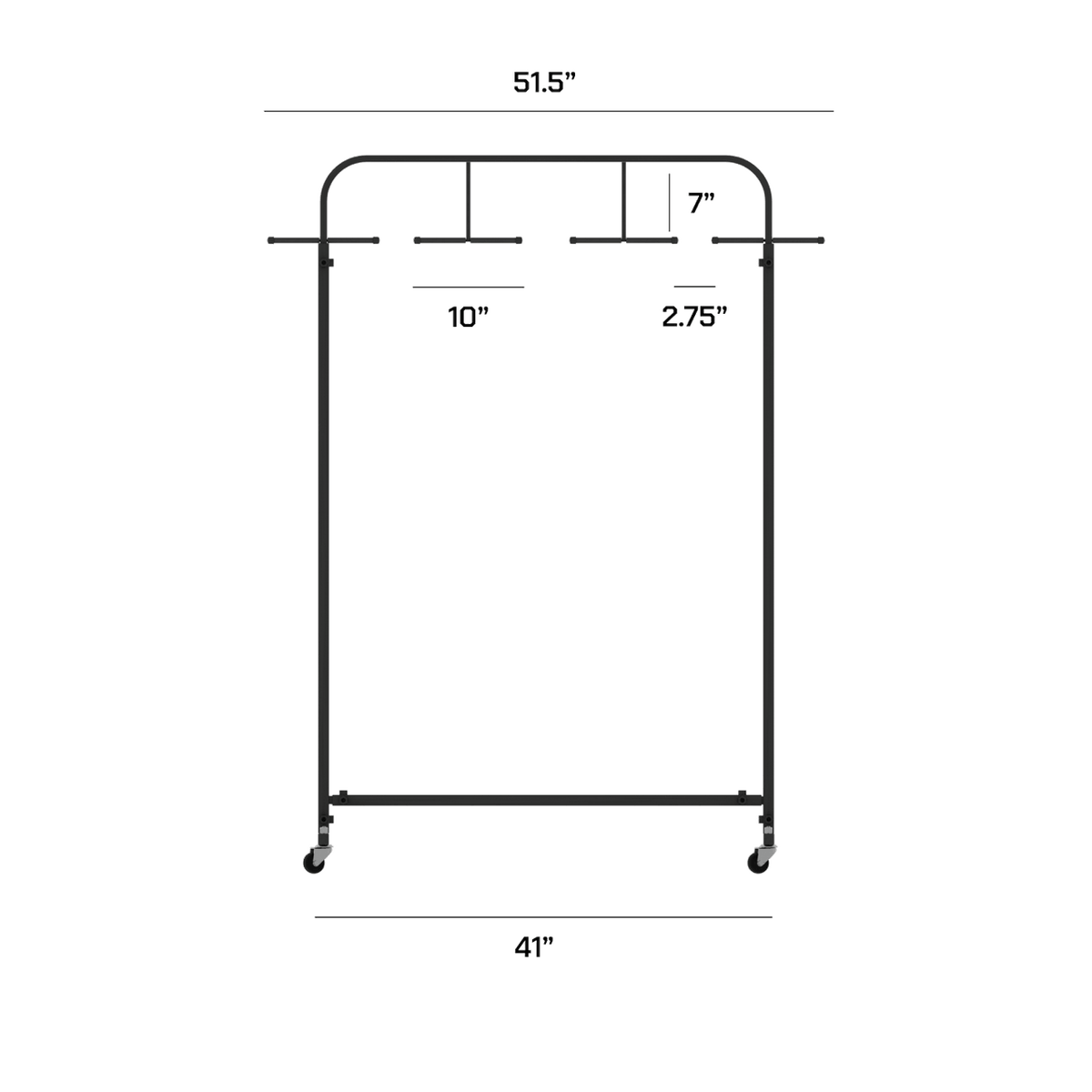 Hold Up Displays Range Bow Rack - HD16 Dimensions