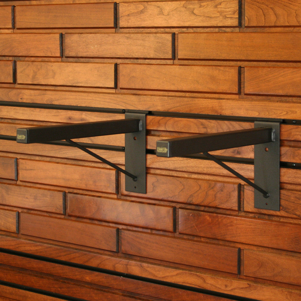 Hold Up Displays Support Arms - Slatwall - HD28 Installed