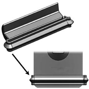 Hold Up Displays Clip For Slatwall Hangers HD46 On Rail