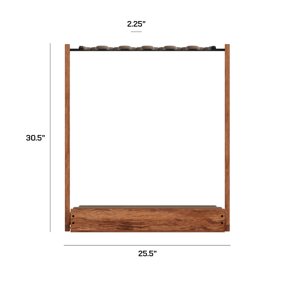 Hold Up Displays Hardwood Folding Firearm/Bow Rack HD54 Dimensions