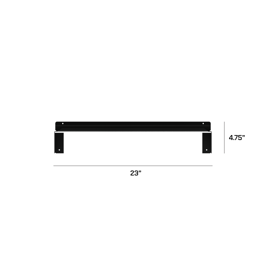 Hold Up Displays Extra Large Heavy Duty Display Shelf HD75XL Dimensions