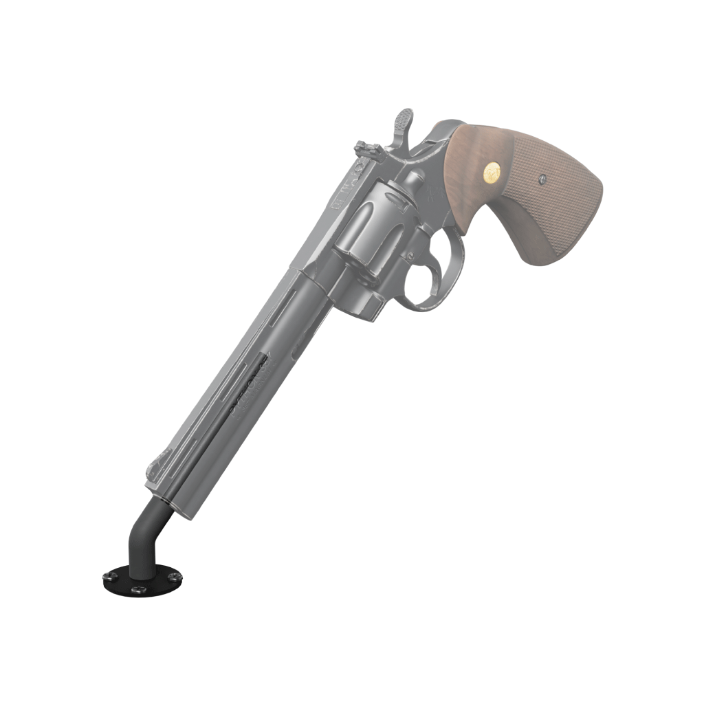 Hold Up Displays 55 Degree In Barrel Multi-Surface Handgun Display HD85-55 Revolver