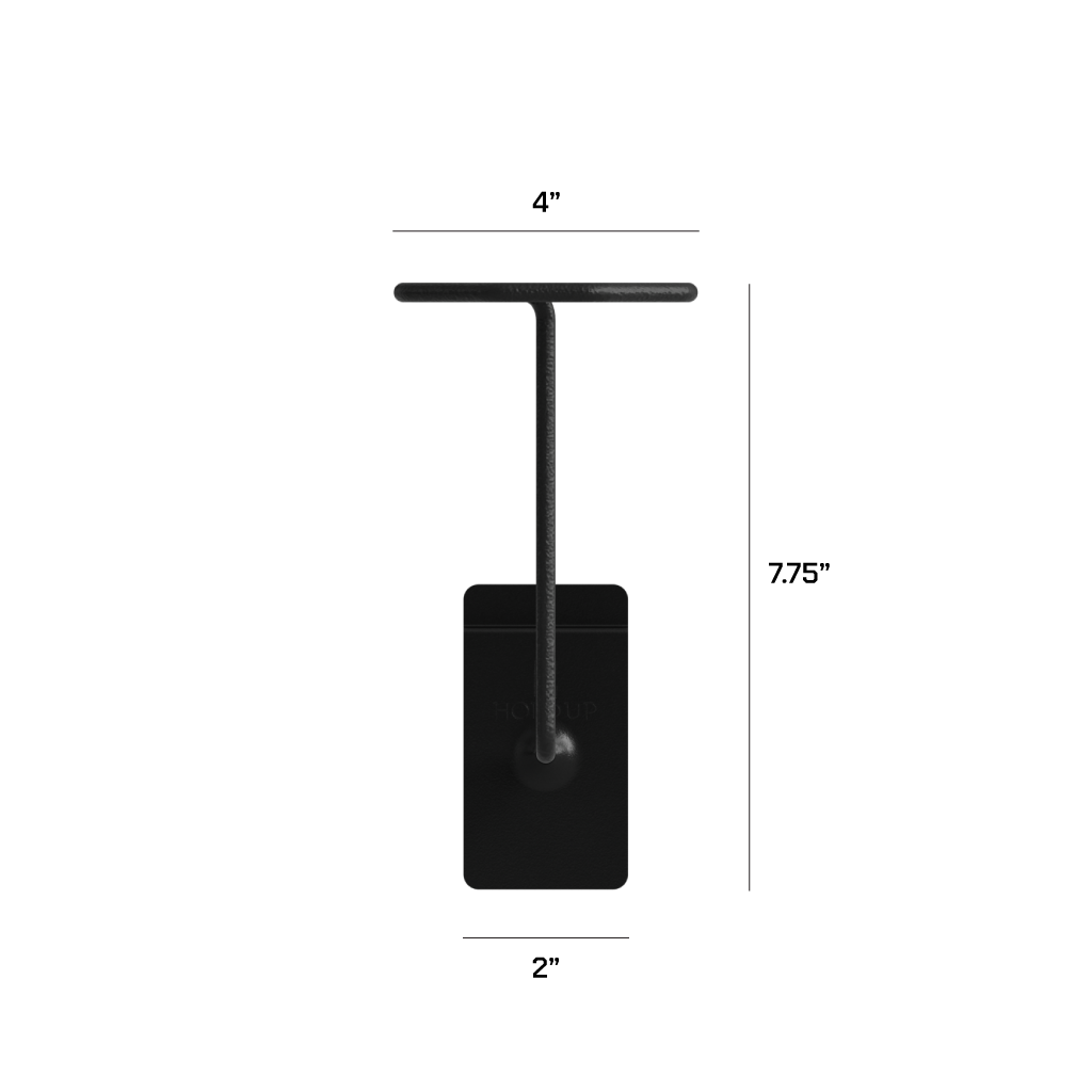 Hold Up Displays Helmet Wall Mount Stand HD97 Dimensions