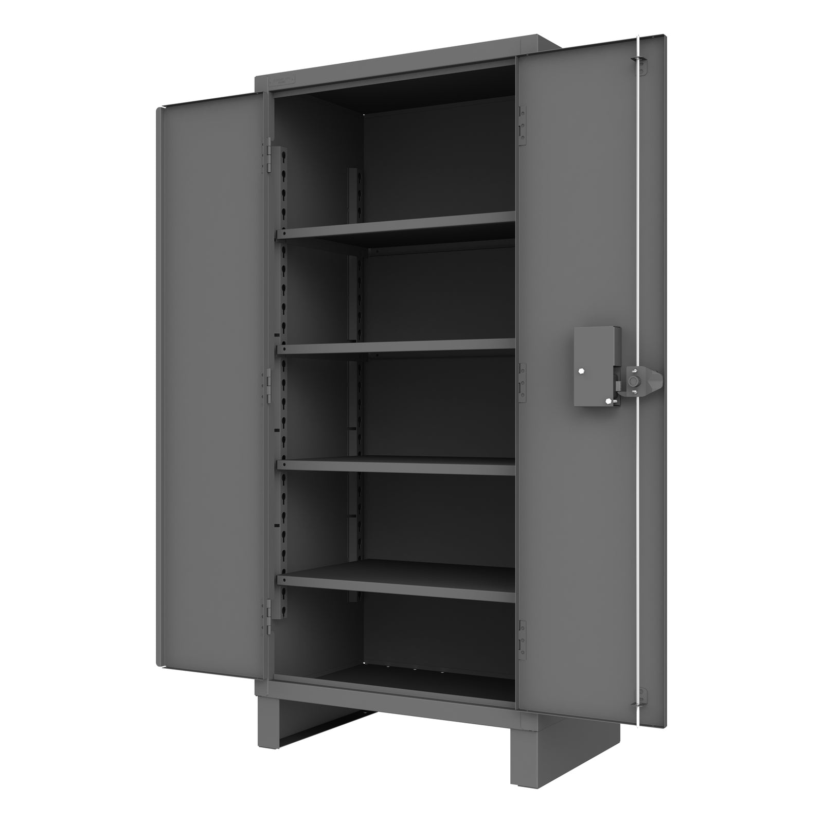 Durham HDCPL-243678-4S-95 12-Gauge Security Access Control Cabinet with 4 Shelves