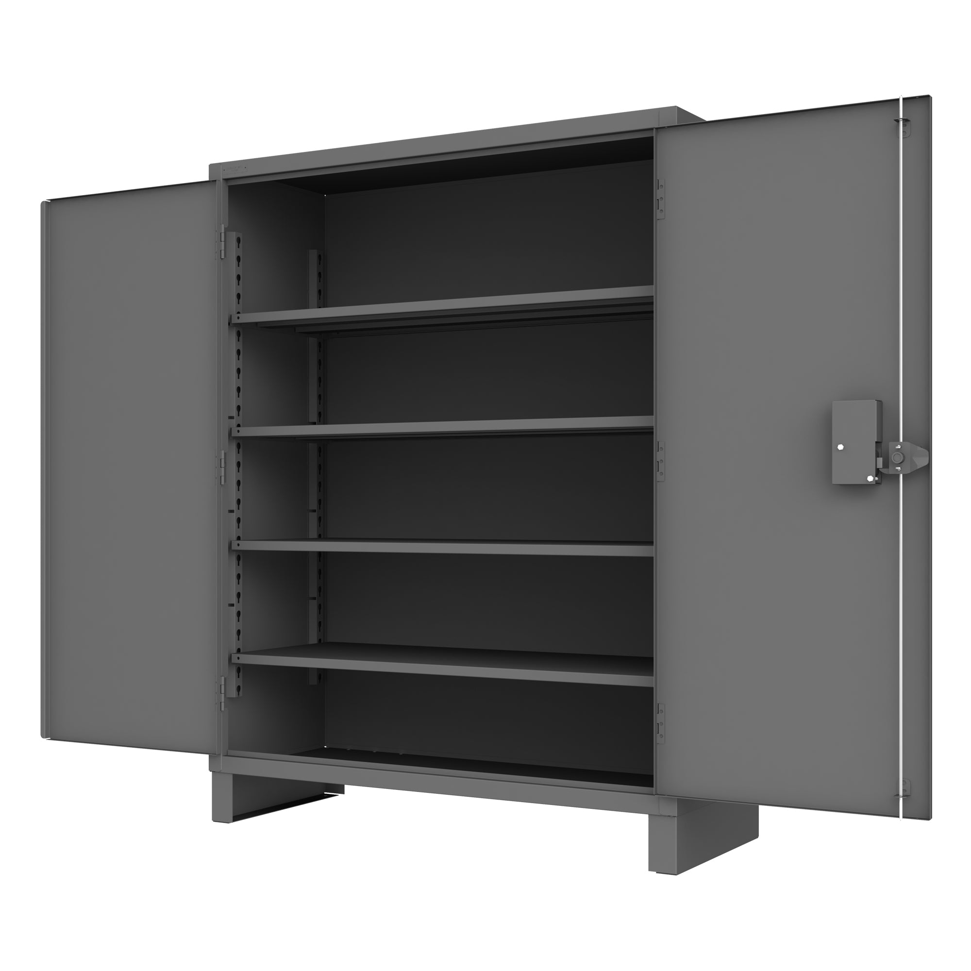 Durham HDCPL-246078-4S-95 12-Gauge Security Access Control Cabinet with 4 Shelves
