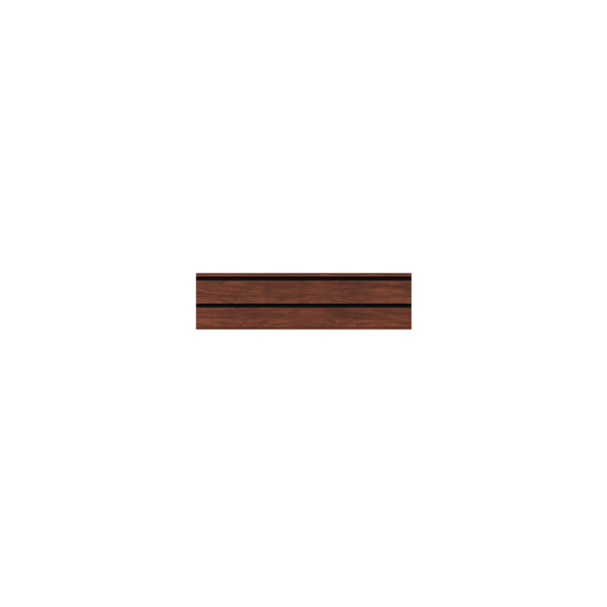 Hold Up Displays Strong Wall - Aluminum Slatwall Rail - HDSW2 24" Black Walnut 