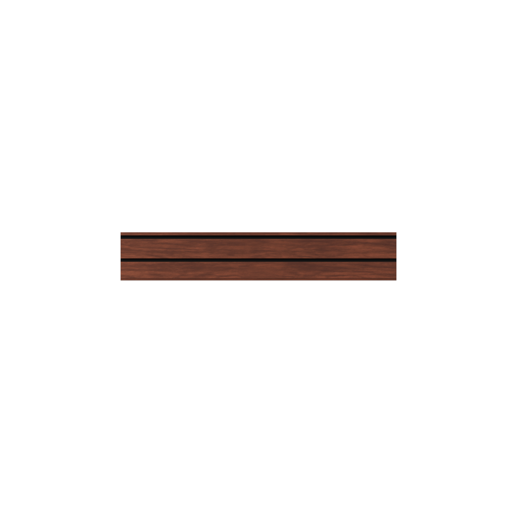 Hold Up Displays Strong Wall - Aluminum Slatwall Rail - HDSW2 36"  Black Walnut