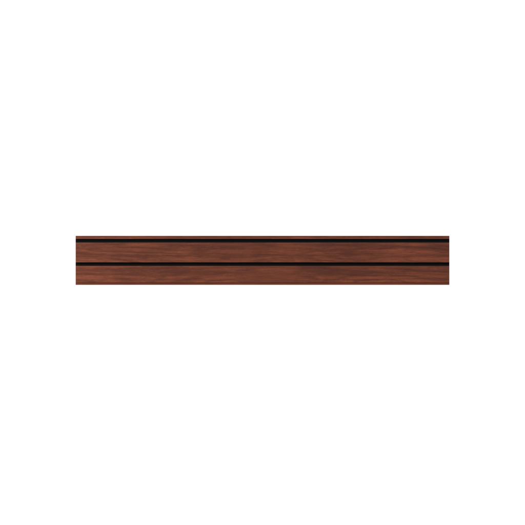 Hold Up Displays Strong Wall - Aluminum Slatwall Rail - HDSW2 48" Black Walnut