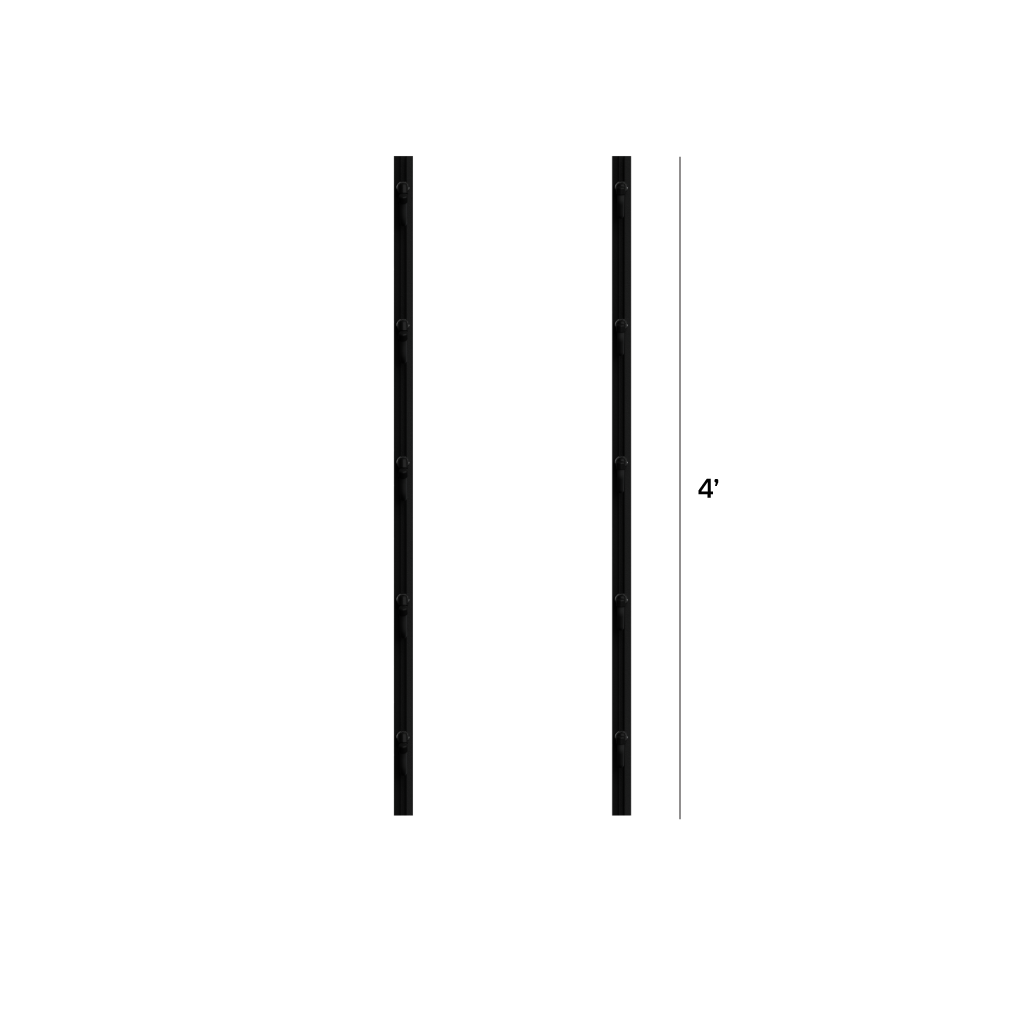 Hold Up Displays Firearm & Fishing Rod Track Bundle - HDTK549 4' tall