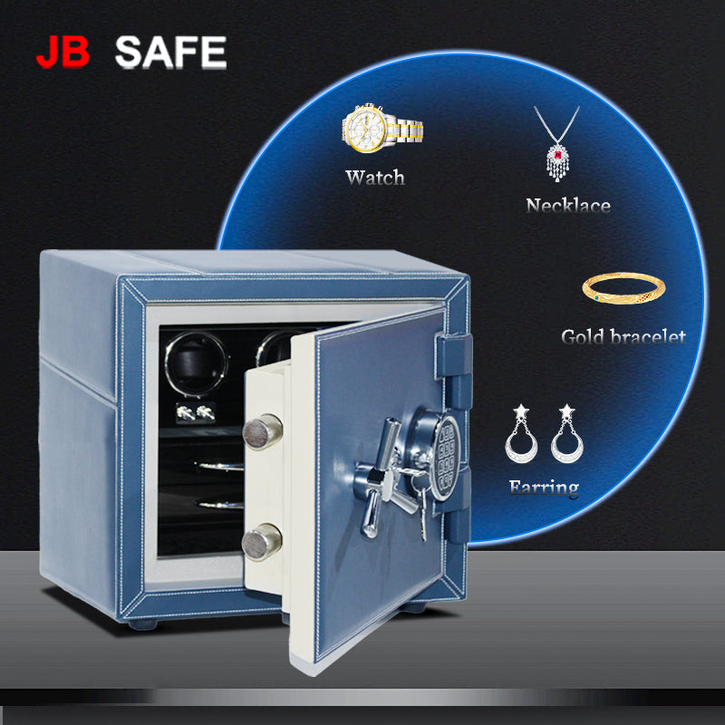 JB Watch Winder &amp; Jewelry Safe Fireproof Watches &amp; Jewelry 2
