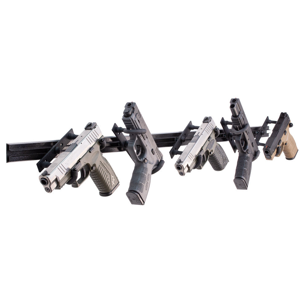 Hold Up Displays 5 Handgun Rack Wall Mount - HDTK509 Silver