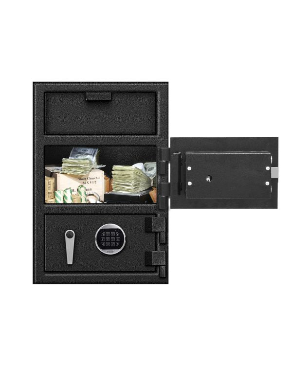SafeandVaultStore FLH302020DD Double Door Depository Safe Door Open