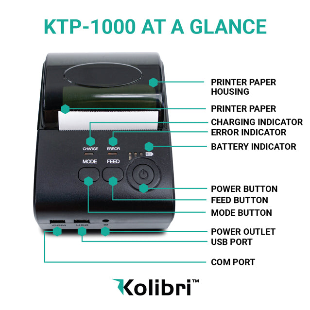 Kolibri KTP-1000 Thermal Printer Features