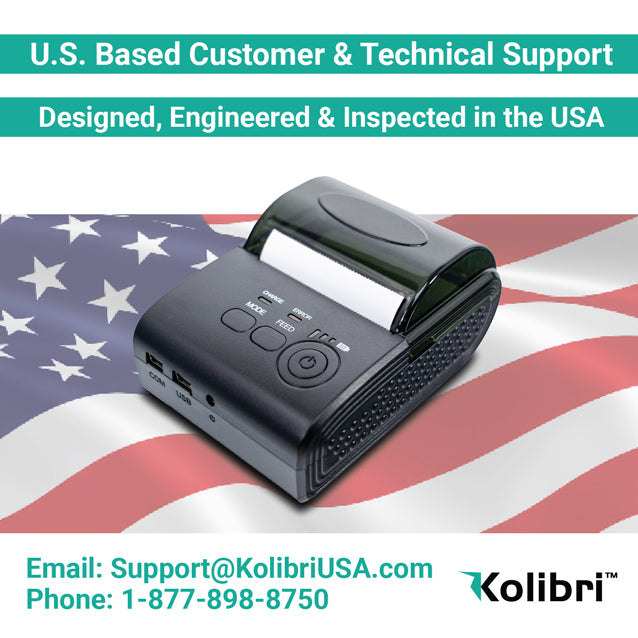 Kolibri KTP-1000 Thermal Printer USA Based Tech Support