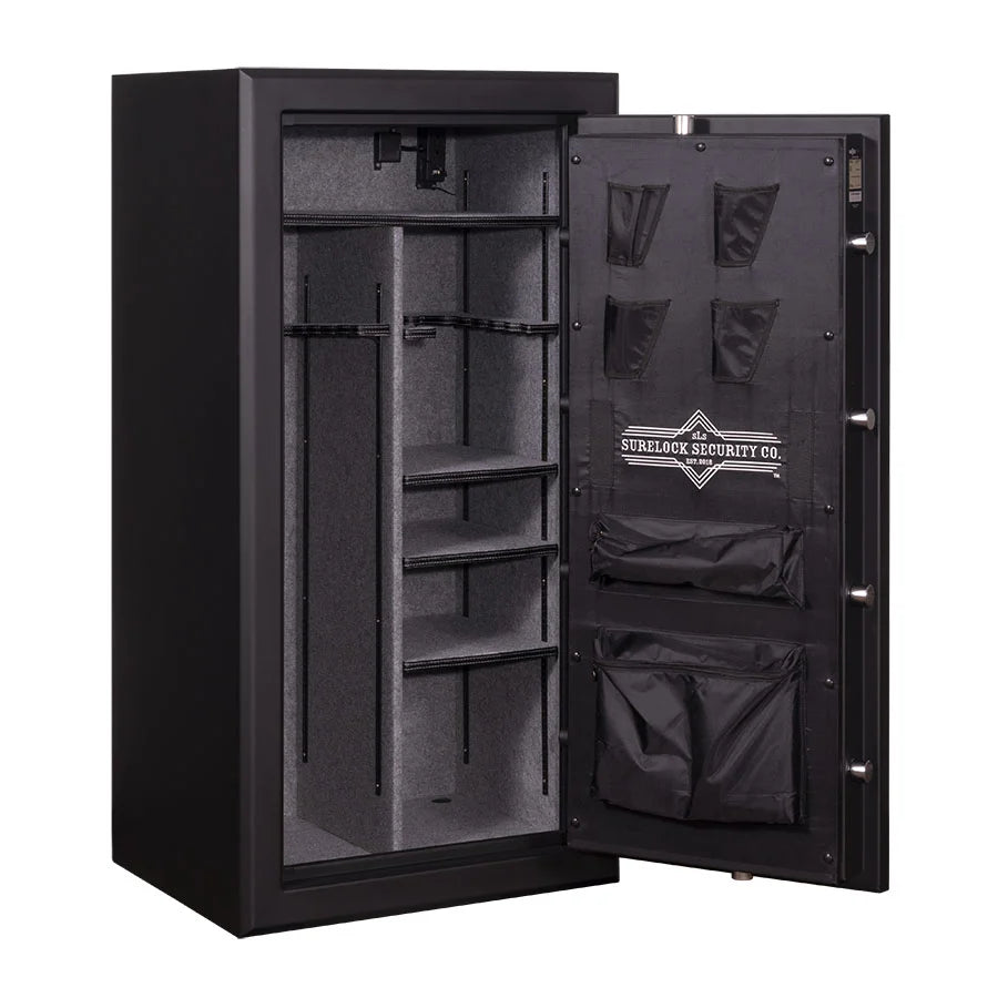 Surelock Security SLSLT-25B Gen II Lieutenant Bevel Series Gun Safe Door Open