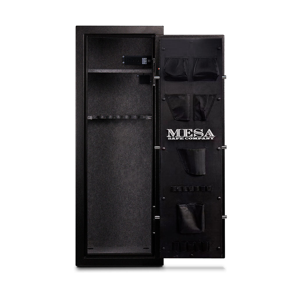 Mesa MGL14E Gun &amp; Rifle Safe Door Open with Gun Racking